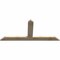Ekena Millwork Portland Rough Sawn Timber Gable Bracket, Douglas Fir, 72"W x 33"H x 2"D x 6"F, 11/12 Pitch GBW072X33X0206POR00RDF - alternate 4